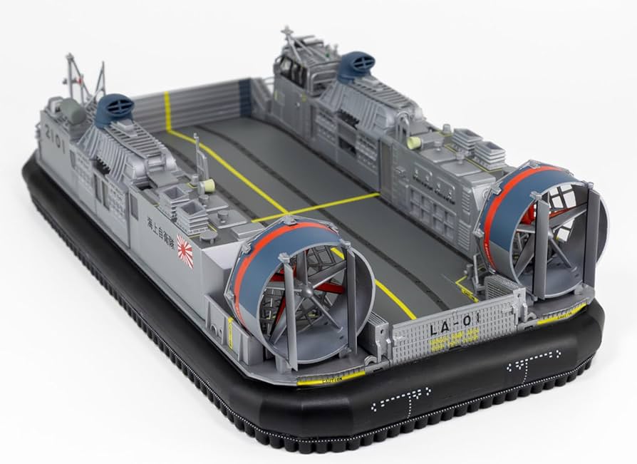 ピットロード 1/144 海上自衛隊 揚陸艇 LCAC 1号型 未組立 訳あり ピットロード 1／144 海上自衛隊 エアクッション型 揚陸艇